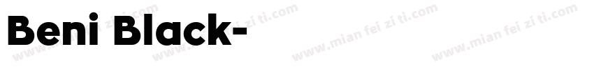 Beni Black字体转换
